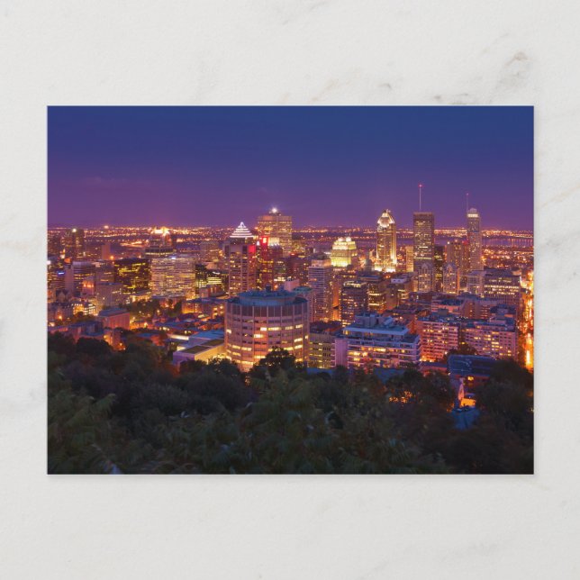 Carte Postale Montréal Canada City Skyline Belvedere Kondiaronk (Devant)