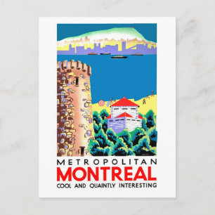 Carte Postale Montréal, Canada, voyage vintage
