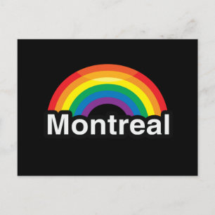 CARTE POSTALE MONTRÉAL PRIDE LGBT RAINBOW