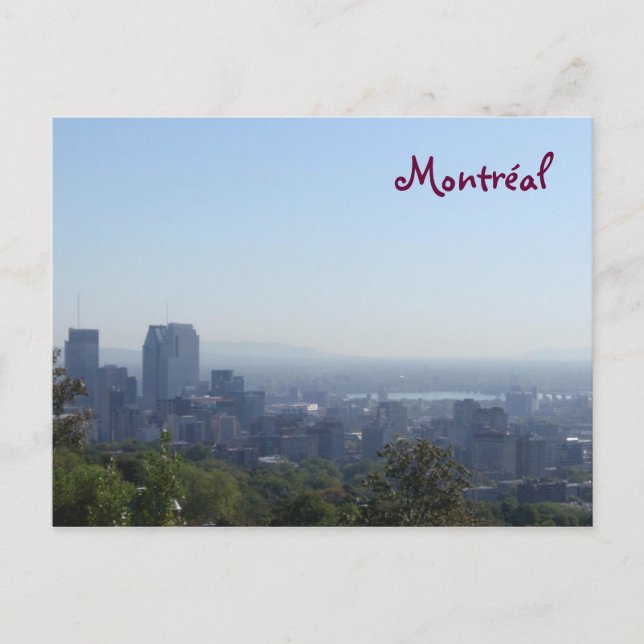 Carte Postale Montréal Skyline (Devant)