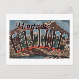 Carte Postale Montrose, Colorado - Scènes de grandes lettres