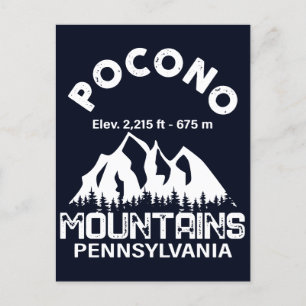 Carte Postale Monts Poconos Retro Pennsylvania