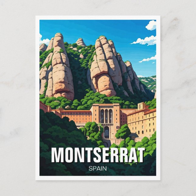 Carte Postale Montserrat Espagne (Devant)
