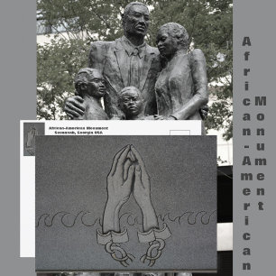Carte Postale Monument Afro-Américain Savannah Géorgie