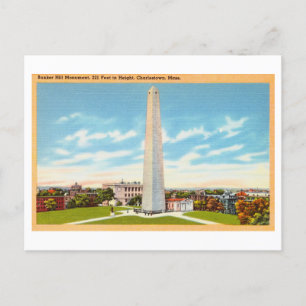 Carte Postale Monument de Bunker Hill à Charlestown Voyage Vinta
