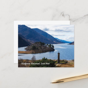 Carte Postale Monument de Glenfinnan, Loch Shiel, Écosse