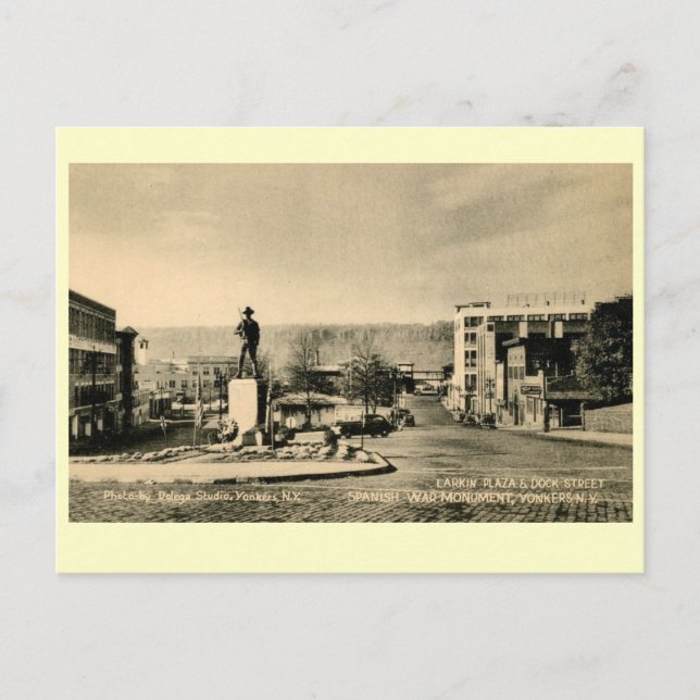 Carte Postale Monument de la Guerre espagnole, Yonkers, New York (Devant)