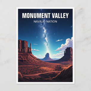 Carte Postale Monument de la Vallée de la Nuit Nation Navajo Sou