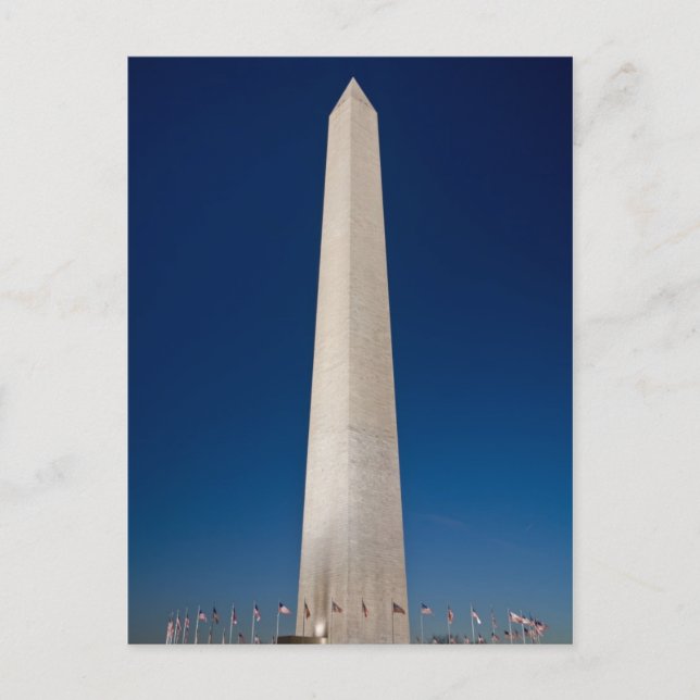 Carte Postale Monument de Washington à Dusk (Devant)