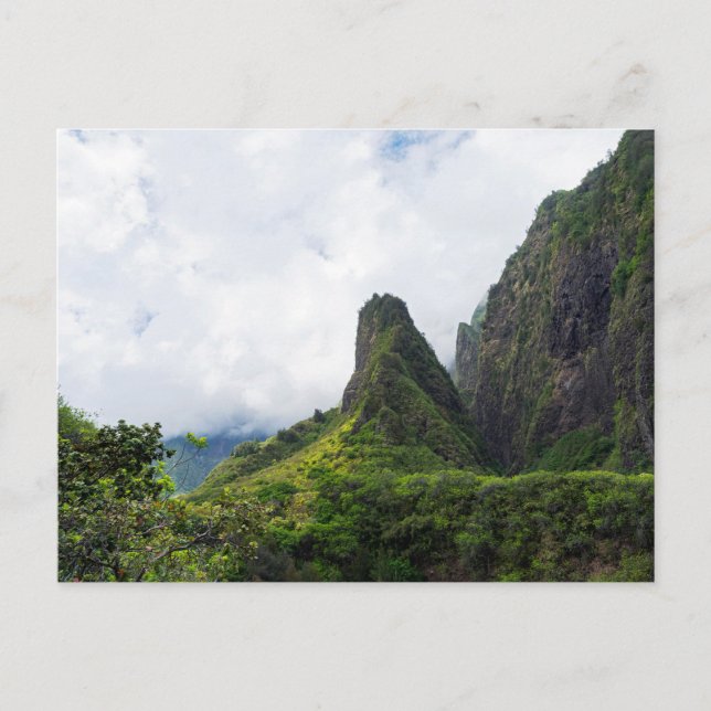 Carte Postale monument d'état de l'aiguille de iao à maui hawaii (Devant)