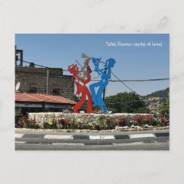Carte Postale Monument Klezmer - Tzfat, Israël