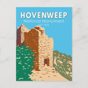 Carte Postale Monument national de Hovenweep Vintage