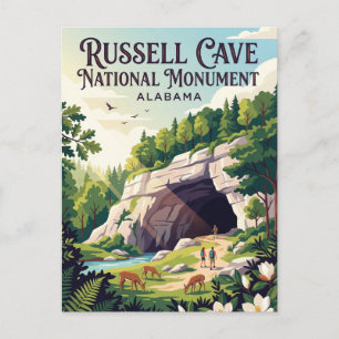 Carte Postale Monument national de la grotte Russell Alabama