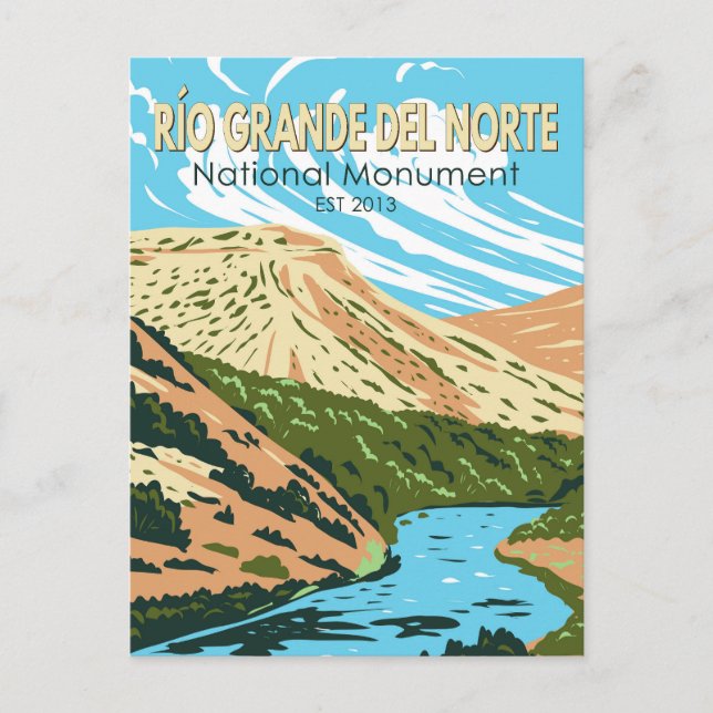 Carte Postale Monument national de Río Grande del Norte Nouveau- (Devant)