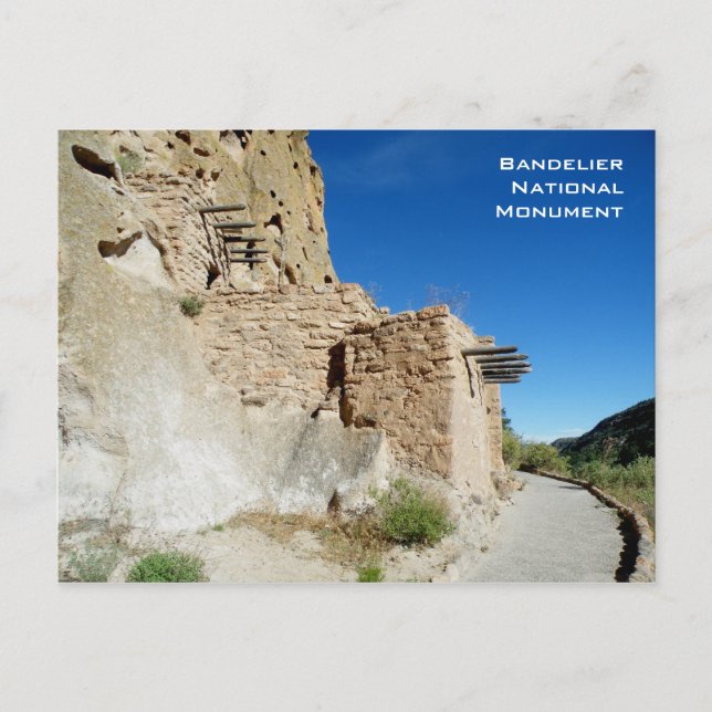 Carte Postale Monument national du Bandelier (Devant)