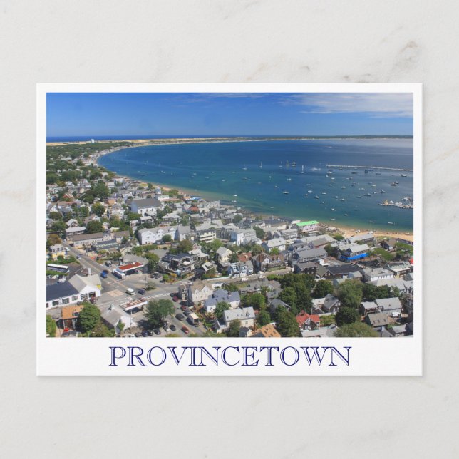 Carte Postale Monument Pèlerin Vue Provincetown Cape Cod (Devant)