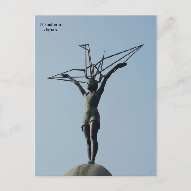 Carte Postale Monument pour la paix des enfants à Hiroshima, Jap (Devant)