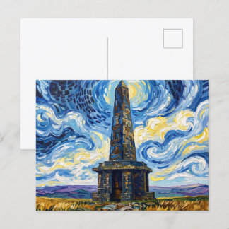 Carte Postale Monument Stoodley Pike - Style Van Gogh
