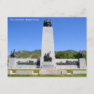 Carte Postale Monument "This is the Place" - Utah