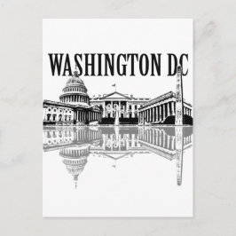 Carte Postale Monuments de Washington Dc sur la ligne d'horizon