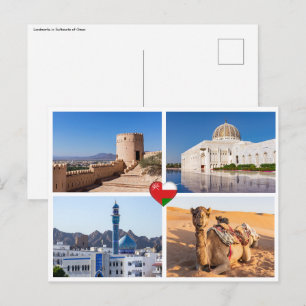 Carte Postale Monuments du Sultanat d'Oman