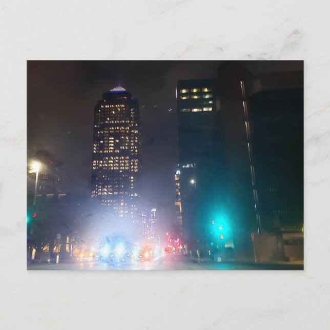Carte Postale Moody Night Scene, Dallas, Texas (Devant)