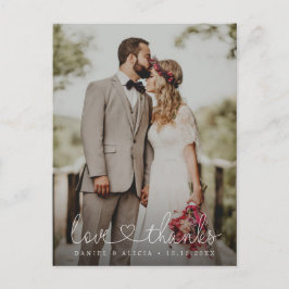 Carte Postale Moody Vertical Photographie Mariage Amour et remer