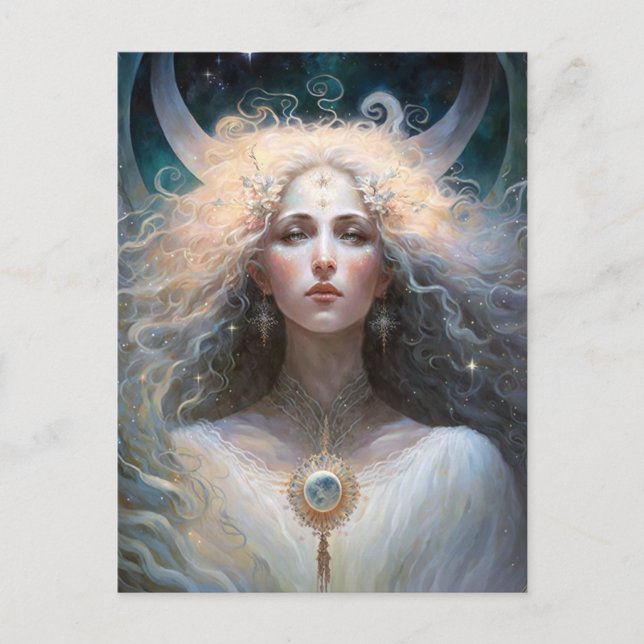 Carte Postale Moon Goddess Imaginaire Art (Devant)