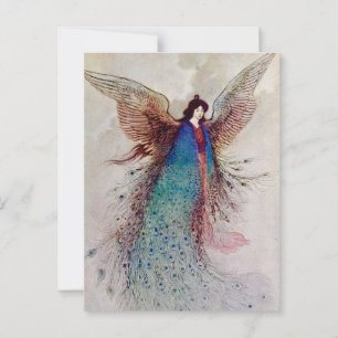 Carte Postale « Moon Maiden » Art de fée par Warwick Goble
