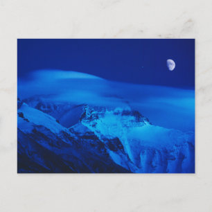 Carte Postale Moon Over Mt. Everest Tibet