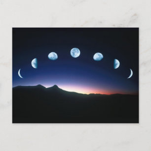 Carte Postale Moon Phases