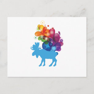Carte postale Moose Abstraite