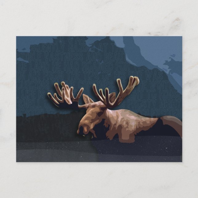 Carte postale Moose Talk (Devant)