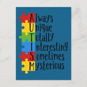 Carte Postale Morceaux d'autisme