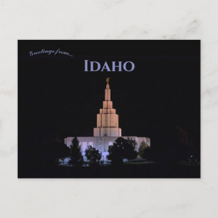 Carte Postale Mormon Idaho Falls Idaho Temple Idaho Idaho