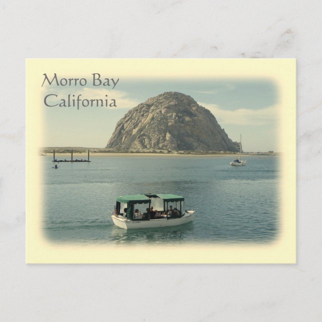 Carte postale Morro Bay de style vintage ! (Devant)