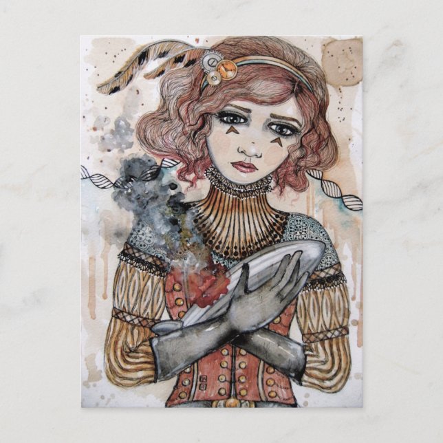 Carte Postale Mort d'un Zeppelin (Devant)