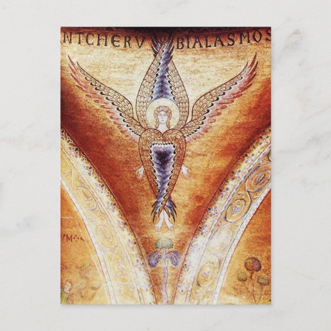Carte Postale MOSAIC ANGEL, Parchemin Brown (Devant)