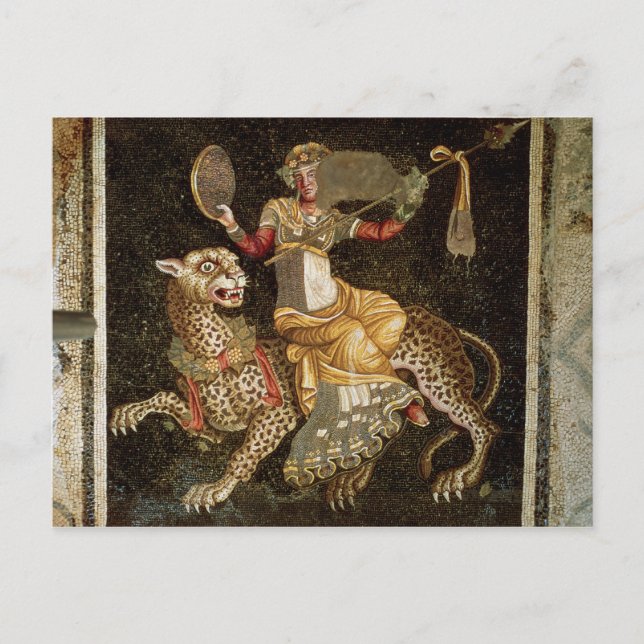 Carte Postale Mosaïque de Dionysus chevauchant un Leopard c.180  (Devant)