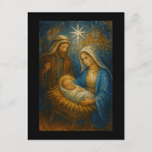Carte Postale Mosaïque de verre coloré de la Nativité Sainte F