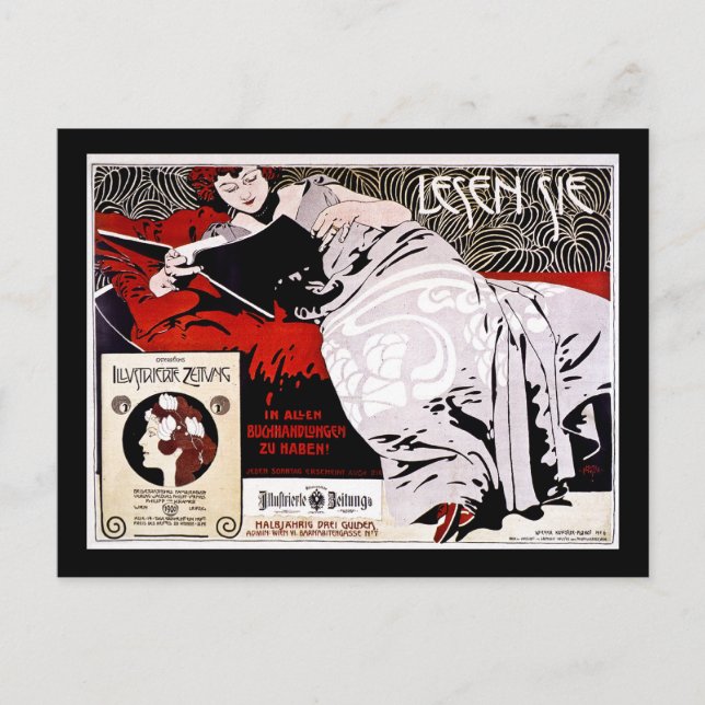 Carte Postale Moser Kolo 1900 - Lesen Sie - "Read Me" (Devant)