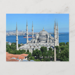Carte Postale Mosquée bleue d'Istanbul Turquie paysage urbain ar