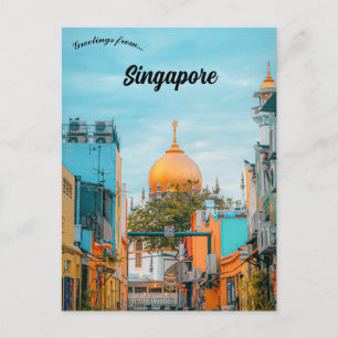 Carte Postale Mosquée d'Arab Street Singapour