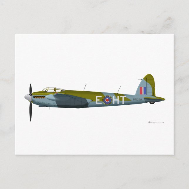 Carte Postale Mosquito DeHavilland DH-98 (Devant)
