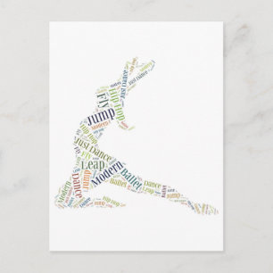 Carte Postale Mot de danse Cloud