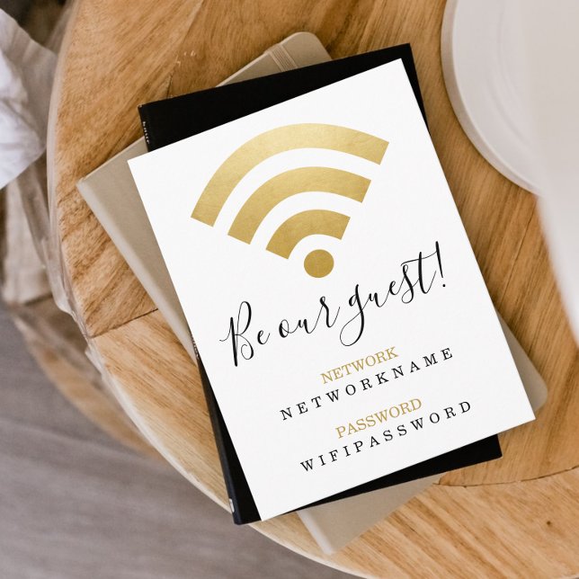 Carte Postale Mot de passe Wifi et réseau personnalisé (Créateur téléchargé)