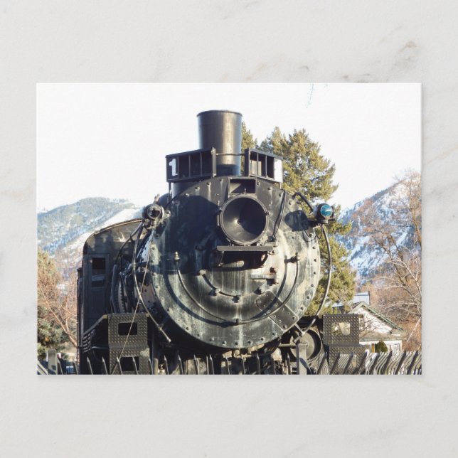 Carte Postale Moteur de train (Devant)