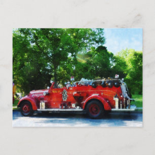 Carte Postale Moteur d'incendie