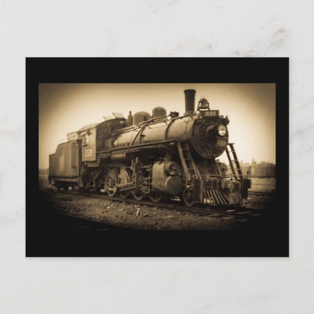 Carte Postale Moteur ferroviaire national canadien 2128 (Devant)