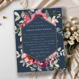CARTE POSTALE MOTEUR FLORAL ROSE ROUGE DE MARINE PAR BABY SHOWER
